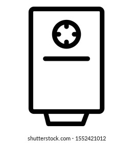 Domestic boiler icon. Outline domestic boiler vector icon for web design isolated on white background