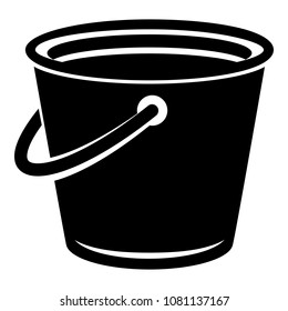 Domestic bucket icon. Simple illustration of domestic bucket vector icon for web