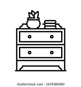 Domestic case line icon, concept sign, outline vector illustration, linear symbol.