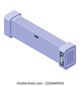 Domestic convector icon isometric vector. Room radiator. Service equipment