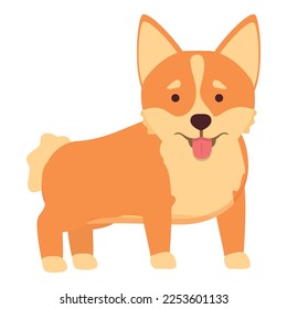 Domestic corgi icon cartoon vector. Baby canine. Funny pet