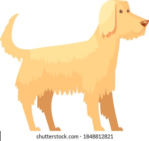 Domestic Dog Catroon vector portrait