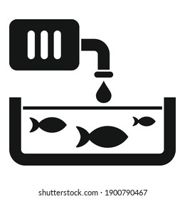 Domestic Fish Farm Icon. Simple Illustration Of Domestic Fish Farm Vector Icon For Web Design Isolated On White Background