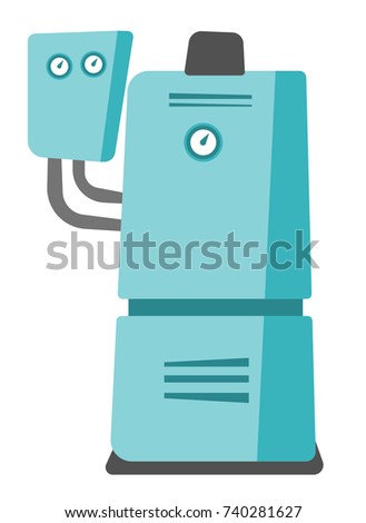 Similar – Image, Stock Photo Heating installation, household boiler with heat pomp new