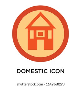 Domestic icon vector isolated on white background for your web and mobile app design, Domestic logo concept