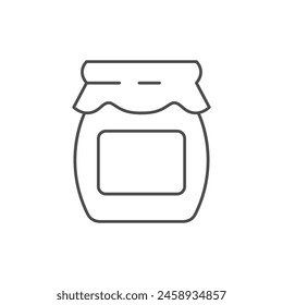 Domestic jar line outline icon