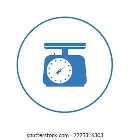 Domestic kitchen fruit scale icon | Circle version icon |
