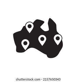 Domestic, local tourism icon in black flat glyph, filled style isolated on white background
