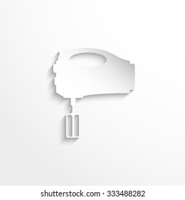 Domestic mixer. Vector icon.