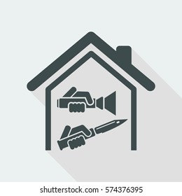 Domestic robbery with knife