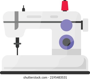 Domestic Stitching Tailoring Machine vector icon design, Glamour and beauty symbol, Haute couture Sign, Fashion Show and Exhibition stock illustration, digital embroidery sewing machine Concept