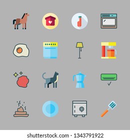 domestic vector icon set