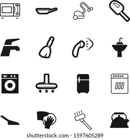 domestic vector icon set such as: pet, structure, cartoon, cleanup, utensil, pan, rag, spring, microwave, window, sand, cuisine, clothes, plumbing, pot, fresh, plastic, cool, restaurant, litter, note