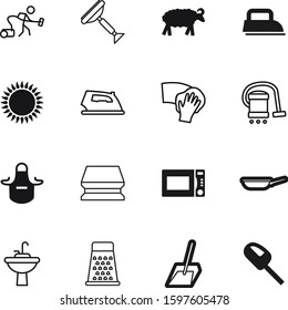 domestic vector icon set such as: sand, figure, stove, wear, cartoon, sharp, logo, tap, kitten, apron, button, art, metal, cooker, agriculture, soap, litter, farm, nobody, wet, stainless, web