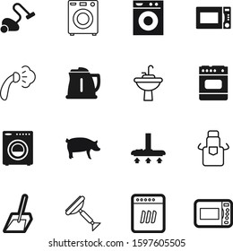 domestic vector icon set such as: farm, drink, messy, plumbing, toilet, men, breakfast, scoop, pork, litter, iron, pet, plastic, ham, simple, women, plate, pig, sink, scraper, bathroom, tea, box