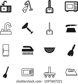 domestic vector icon set such as: wire, outline, blue, ice, scrub, utensil, preparation, bath, washbasin, cool, freeze, purity, wooden, cold, estate, sink, chef, web, emblem, mixer, toilet, surface