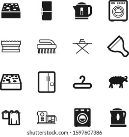 domestic vector icon set such as: maid, window, blank, rope, cute, iron, classic, empty, cook, press, wipe, broom, service, smooth, farm, hook, wool, organic, brush, worker, board, scrub, dust