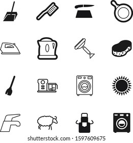 domestic vector icon set such as: wood, blade, plastic, liquid, cooker, modern, soap, messy, wire, comic, box, life, outline, window, drink, pictogram, livestock, nature, dress, cutting, wooden
