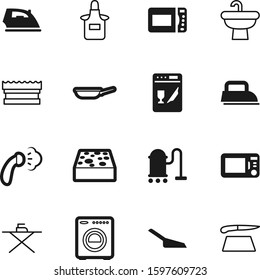 domestic vector icon set such as: wire, wood, pad, blue, pet, shadow, pictogram, heat, vacuum, cutting, washing, faucet, plumbing, dirty, women, animal, dust, plate, housekeeping, chop, frying, pan