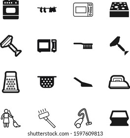 domestic vector icon set such as: indoors, bathroom, apron, fetlock, broom, litter, cut, pasta, sand, woman, hoover, shadow, cloth, cleanup, kitten, animal, washing, strainer, colander, pet, floor
