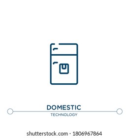 inländisches Vektorsymbol. Einfache Elementgrafik. Inlandssymbol aus dem Technologiekonzept. Kann für Web und Mobile verwendet werden
