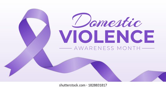 Domestic Violence Awareness Month Background Design