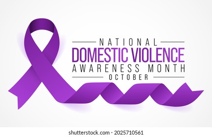 Domestic Violence awareness month (DVAM) is observed every year in October, to acknowledge domestic violence survivors and be a voice for its victims. Vector illustration