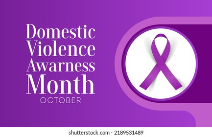 Domestic Violence awareness month (DVAM) is observed every year in October, to acknowledge domestic violence survivors and be a voice for its victims. Vector illustration