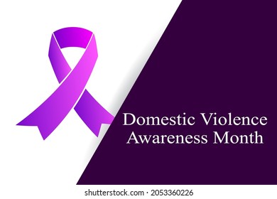 Domestic Violence Awareness Month Vector Concept Stock Vector (Royalty ...