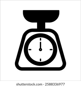 Domestic weighing scale icon. Domestic weighing scale vector icon illustration for web design