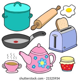 Domestics collection 1 - vector illustration.