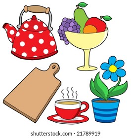 Domestics collection 3 - vector illustration.