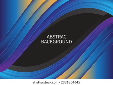Dominant blue background with a blend of blue, purple, orange and black