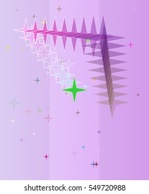 dominant system around label, star vector background in class fantasy