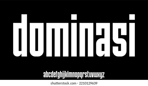 Dominasi Bold Condensed Font For Poster And Head Line