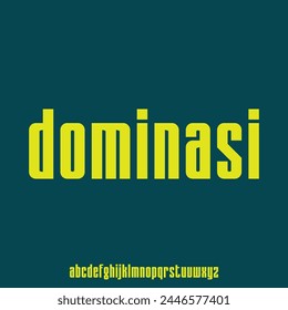 dominasi bold condensed font for poster and head line