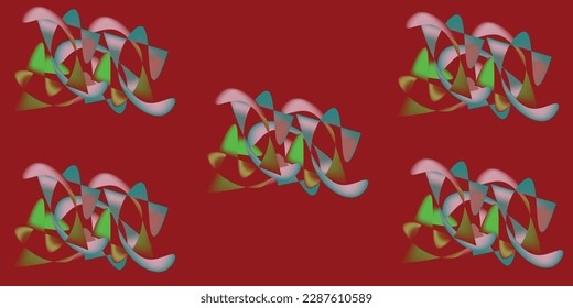Dominated with red and warm color abstract design vector for your background template