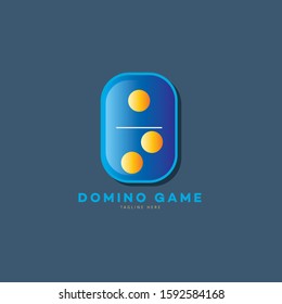 Domini card, Game logo template design, vector illustration