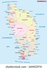 Dominica Administrative Map