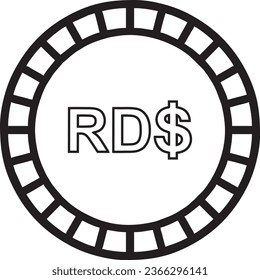  Dominica currency  black vector quality files 