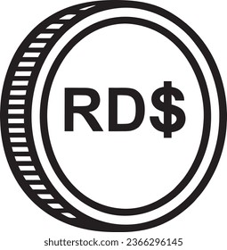  Dominica currency  black vector quality files 