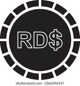  Dominica currency  black vector quality files 