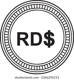  Dominica currency  black vector quality files 