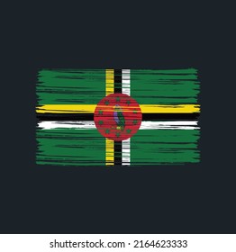 Dominica Flag Brush. National Flag