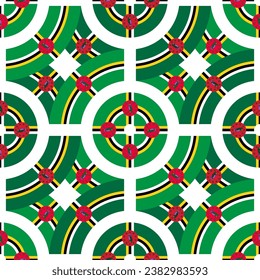 dominica flag pattern. caribbean background. vector illustration