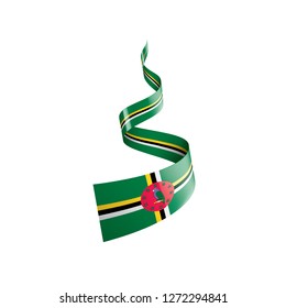 Dominica flag, vector illustration on a white background
