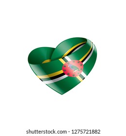 Dominica flag, vector illustration on a white background