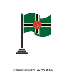 Dominica Flaggen Symbol Set, Dominica Unabhängigkeitstag Symbol gesetzt Vektorsymbol