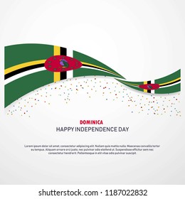 Dominica Happy independence day Background
