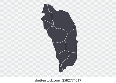 Dominica Map Anchor Color on White Background quality files Png